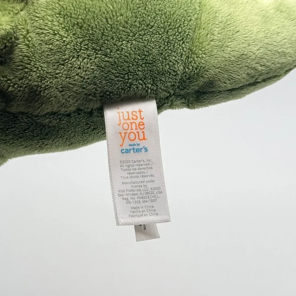 Carters Just One You Plush Green Dinosaur 9